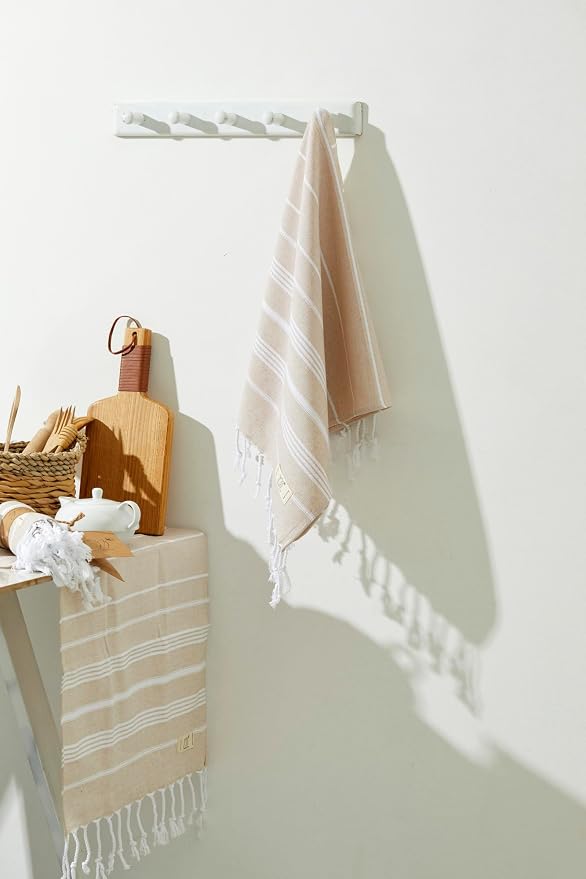 Hand Towels - Set of 2, Decorative Peshtemal Cotton Hand Towels - Image 5