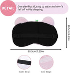 PERFECTSIGHT Sleep Eye Masks, Cute Plush Sleep Eye Cover Lightweight Adjustable - Image 7