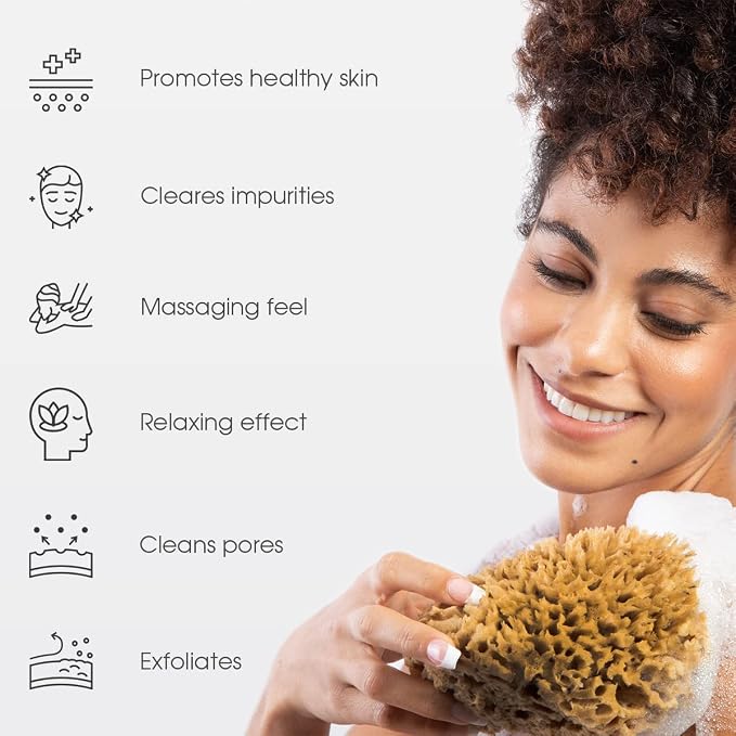 Naroa Soft Natural Sponge Large | Gentle Sea Loofah - Image 2