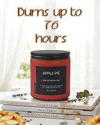 Apple Pie Home Scented Candles, 13oz Organic Soy Wax, 76-Hour Clean Burning - Image 3