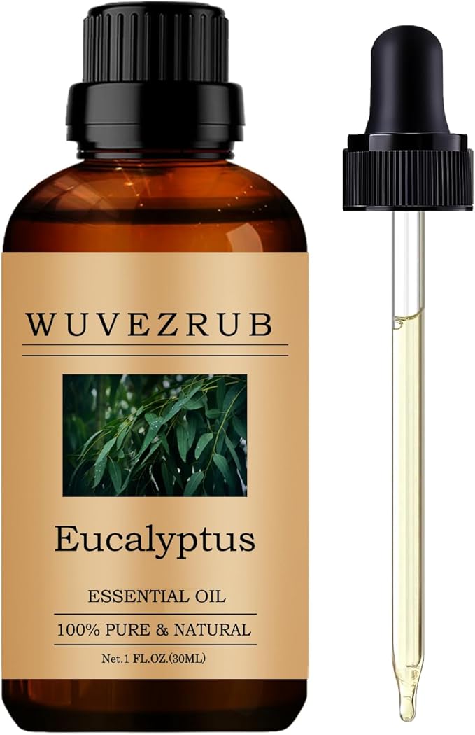 Eucalyptus Essential Oil, 30ML 100% Pure and Natural, by WUVEZRUB