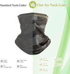 SATINIOR Summer Camo Neck Gaiter UV Protection Cooling Face Mask Sun Hood - Image 3