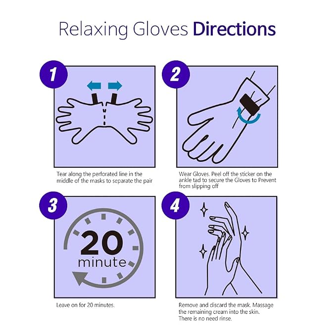 Epielle Assorted Hand Mask 5 Pairs, Deep Moisturizing Gloves - Image 9