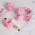 WSYUB Pink Spa Headband and Wristband Set - Image 7