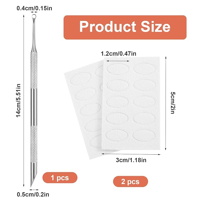 Cuticle Pusher and Cutter Remover, Professional Dual-Ended Stainless Steel Nail - Image 4