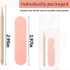 40 Pack Mini Nail File Disposable Manicure Kit Individually Package - Image 3