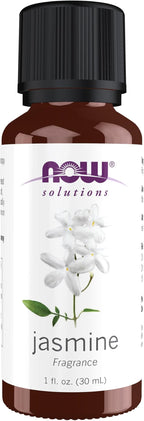 NOW Essential Oils, Jasmine Fragrance, Romantic Aromatherapy Scent, Steam by NOW