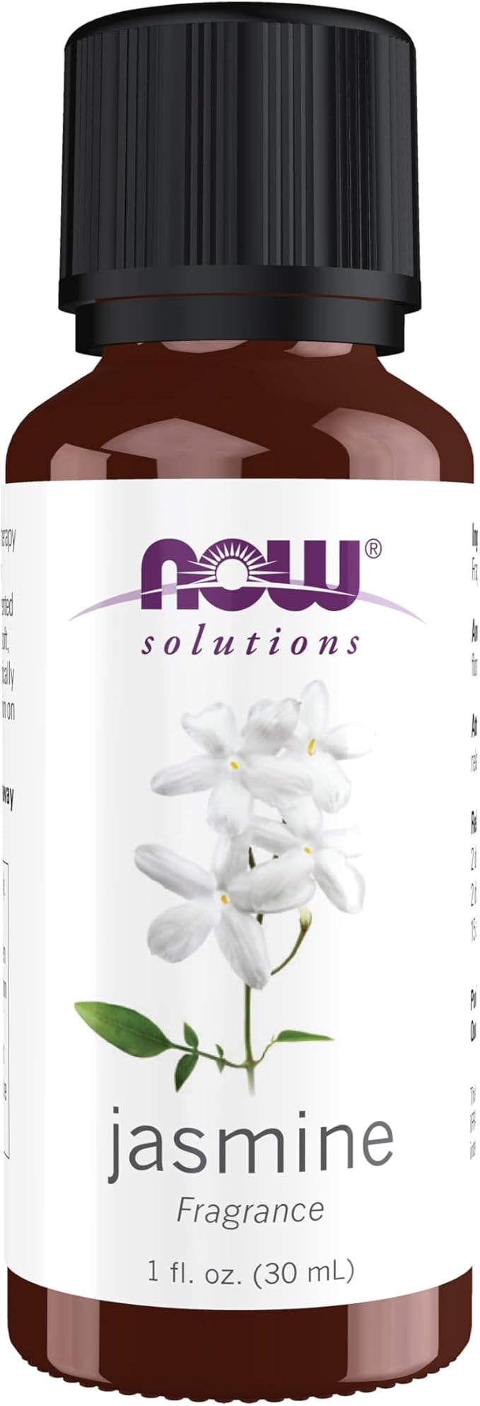 NOW Essential Oils, Jasmine Fragrance, Romantic Aromatherapy Scent, Steam by NOW