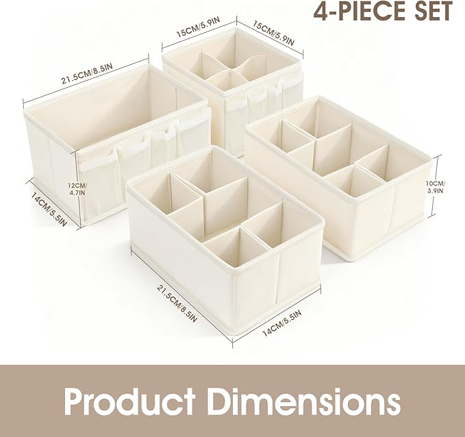 VERONLY Cosmetic Storage Bins Makeup Organizer, Adjustable Multifunction - Image 3