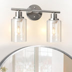 Unicozin 2 Light Vanity Lights, Brushed Nickel Wall Sconce Light - Image 8