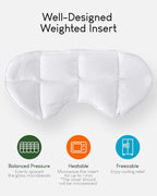 Sivio Weighted Eye Mask for Sleeping, Cooling & Cozy Reversible Blackout Sleep - Image 5