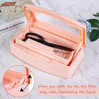 Gusnilo Sterilizer Box Nail Tool Disinfectant Jar Plastic Disinfectant - Image 4