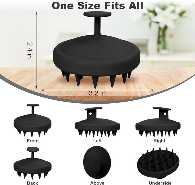 Meartchy Silicone Scalp Massager, Scalp Scrubber - Image 2