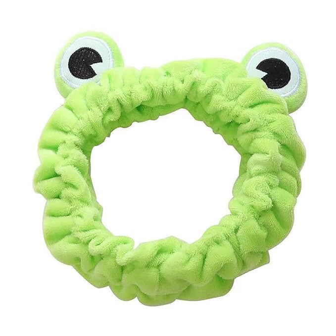 Jowmoy Green Frog Eye Elastic Headband by Jowmoy