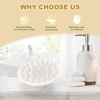 Meartchy Silicone Scalp Massager Shampoo Brush, Scalp Brush - Image 5