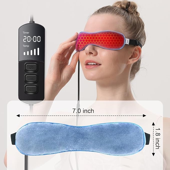 Aroma Season Heated Eye Mask for Dry Eyes, Warm Eye Compress - Image 7