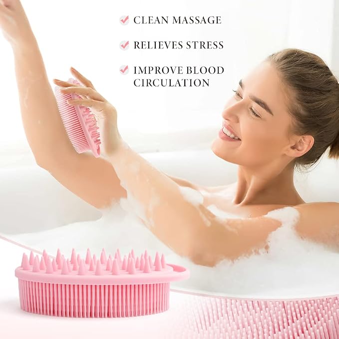 Silicone Body Scrubber, Silicone Loofah, Exfoliating Silicone Shower Scrubber - Image 6