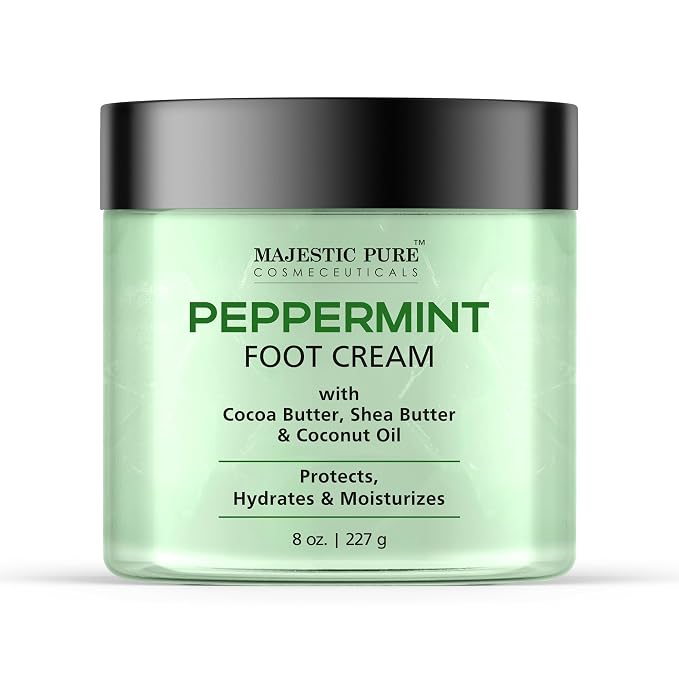 Majestic Pure Peppermint Foot Cream, Warming Cream by BeautyandPersonalCare