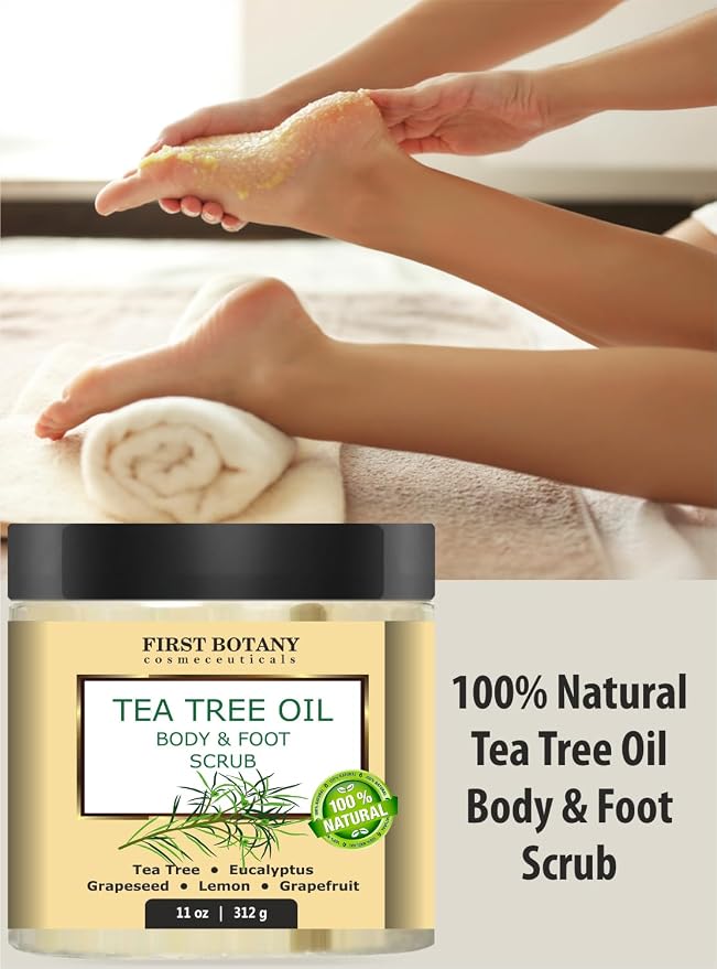 First Botany 100% Natural Tea Tree Oil Body & Foot Scrub - Image 2