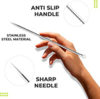 2 Pcs Pimple Extractor Tool 410 Grade Stainless Steel | Comedone Extractor - Image 4
