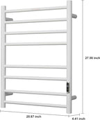 Heated Towel Racks for Bathroom, Wall Mounted Electric Towel Warmer Racks - Image 4