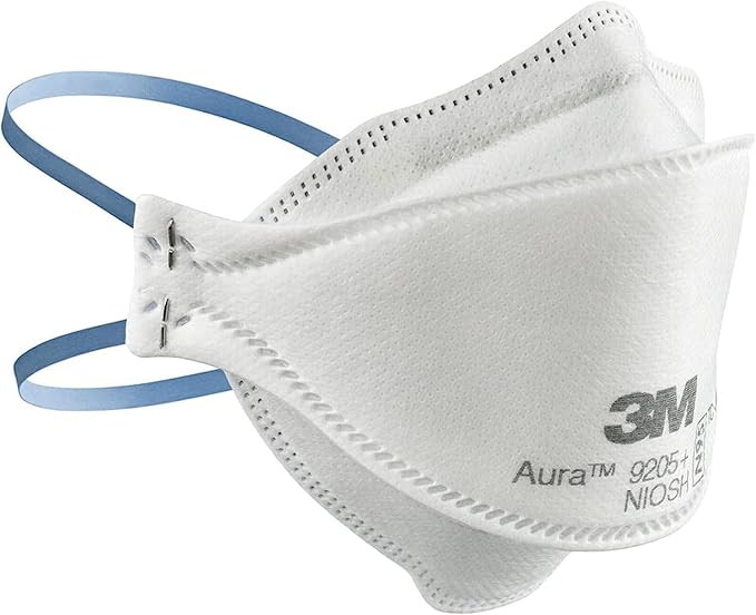 3M Aura Particulate Respirator 9205+ N95, Lightweight, 3 Panel Designed Helps - Image 12