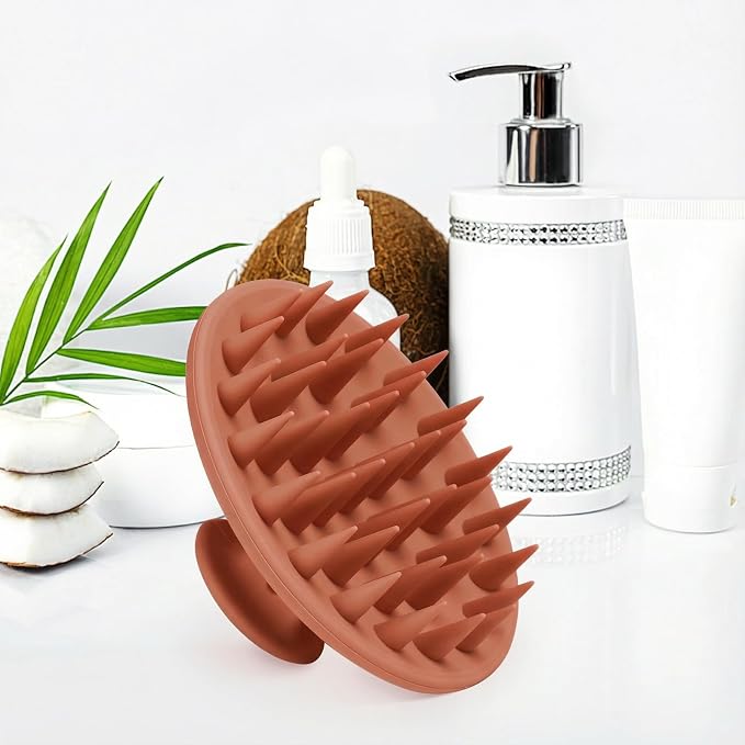 Meartchy Silicone Scalp Massager Shampoo Brush, Scalp Brush - Image 5