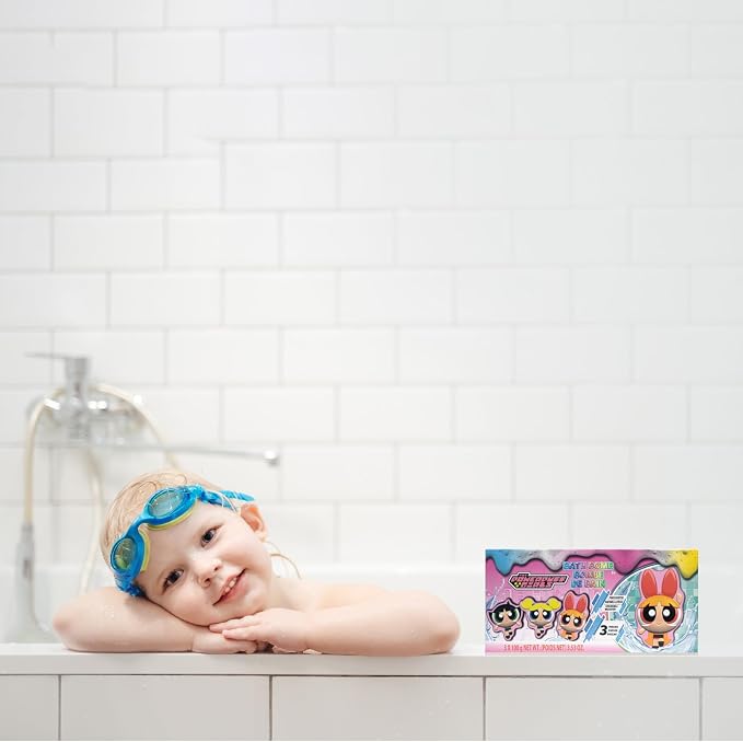 The Powerpuff Girls Bath Bombs for Kids, Fun Bright Rainbow Colors, Peach - Image 9