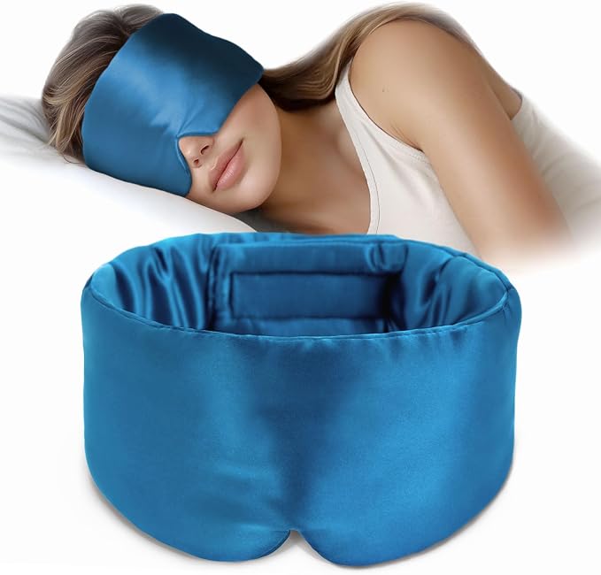 Silk Sleep Mask Soft Pressureless: 100% Mulberry Silk by OLESILK