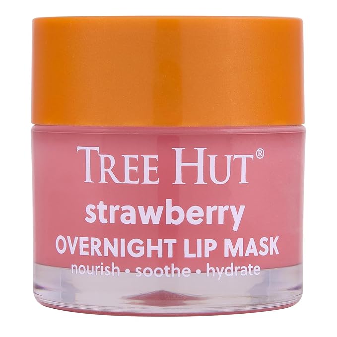 Tree Hut Strawberry Overnight Lip Mask, Mothers Day Gifts, Hydrating Lip by TreeHut