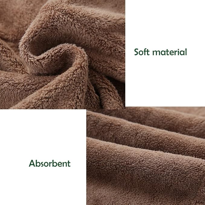 M-bestl 2 Pack Hair Drying Towels, Hair Wrap Towels, Absorbent Microfiber Hair - Image 4