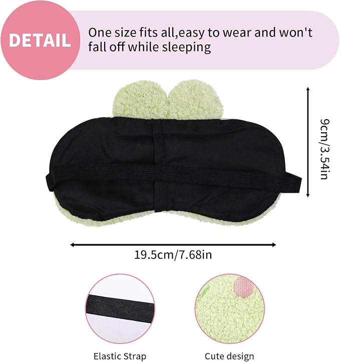 PERFECTSIGHT Sleep Eye Masks, Cute Sleep Eye Cover Lightweight Adjustable - Image 7