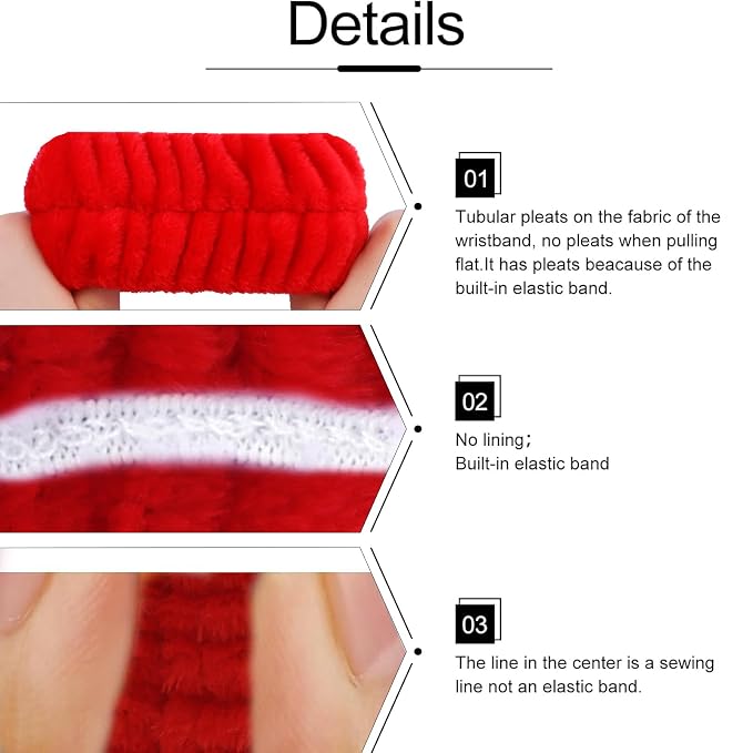 Velscrun 6 Pack Spa Headband, Makeup Headband, Face Wash Headbands, Skincare - Image 5