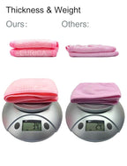 EUICAE Spa Headband Pack of 6 All Pink Sweat Head Towels - Image 4