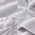 100% Turkish Cotton Hair Towel Wrap 2 Pack – Oeko-TEX Certified Quick Dry Turban - Image 4
