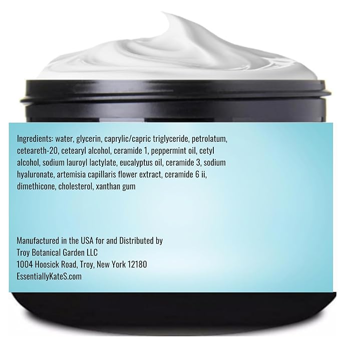 Essentially KateS Peppermint + Eucalyptus Cooling Blend Cream Lotion 4 Fl Oz - Image 2