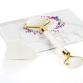 Gua Sha Facial Massage Tool & Jade Roller Set, Facial Massager by YLTNEUQER
