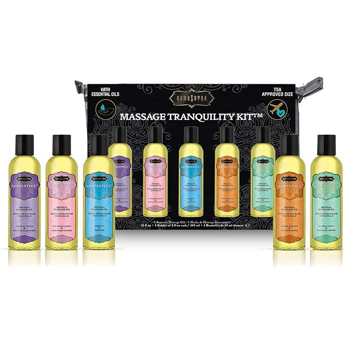 KAMA SUTRA Aromatics Massage Oils – Set of 5 Bottles 2 fl oz Each, Rich Blend by KAMASUTRA