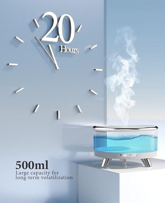 Diffusers for Essential Oils Large Room, 500ml Aromatherapy Diffuser，7 Colors - Image 3