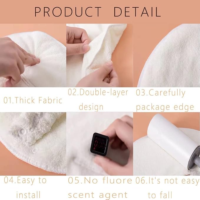 BLACKCROWN 3 Holes Towel Mask Reusable Face Towel Mask Cold Hot Compress Facial - Image 8