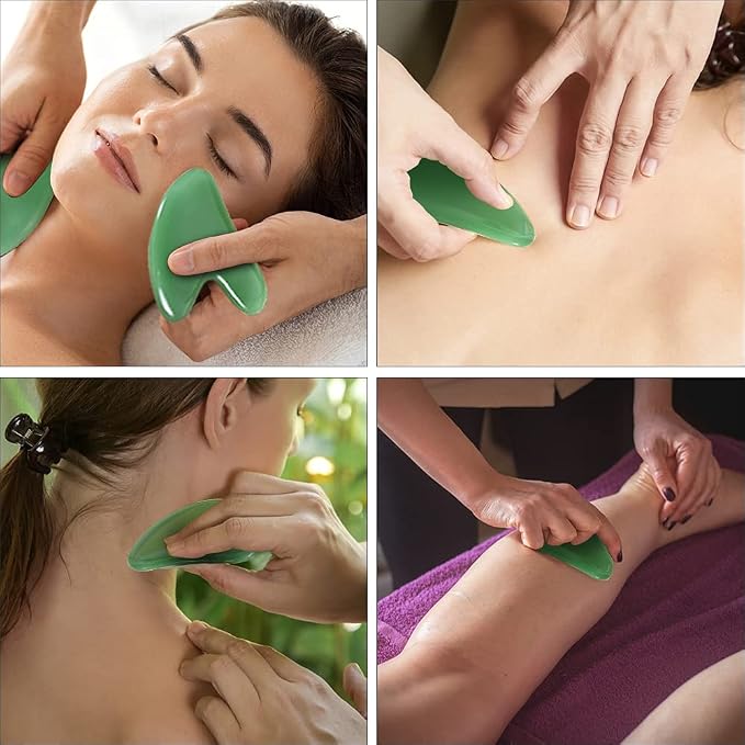 URAQT Gua Sha Massager Tool, Gua Sha Scrapping Massager Stones - Image 7