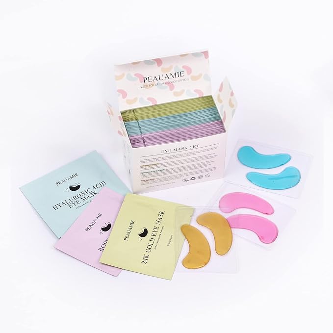 PEAUAMIE Under Eye Patches Gold and Hyaluronic Acid - Image 7