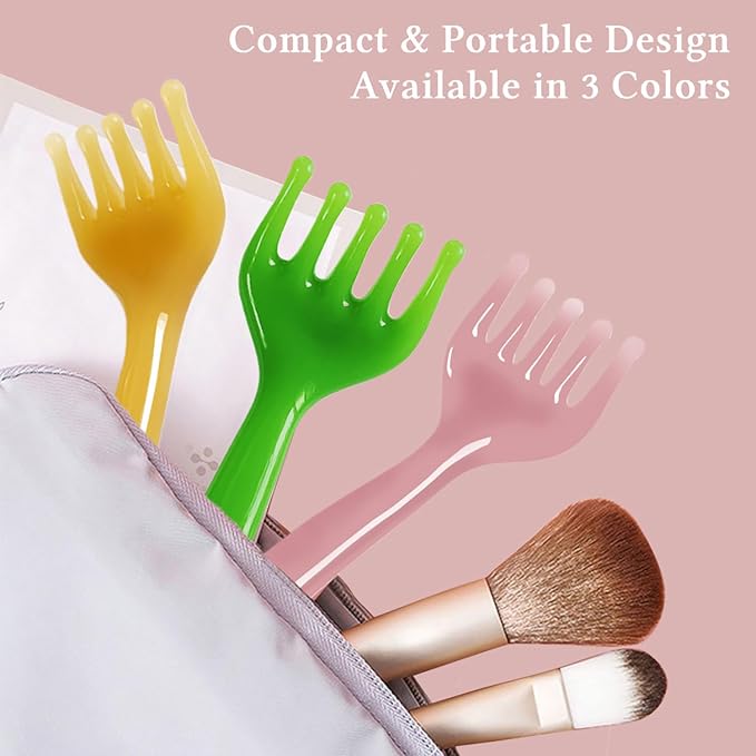 GSHOW Scalp Massager Handheld Comb Resin Relax Massage Tool - Image 6