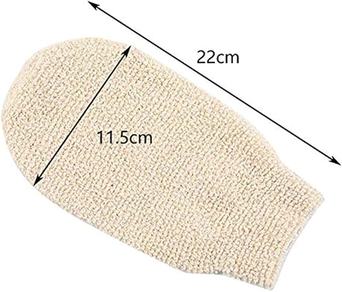 2 Pcs Exfoliating Gloves, Bath Shower Gloves Mitts Bamboo Fiber Bath Body - Image 6