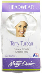 Betty Dain Stretch Terry Cloth Turban, Stretch Terry Fabric, Modern Turban Style - Image 4