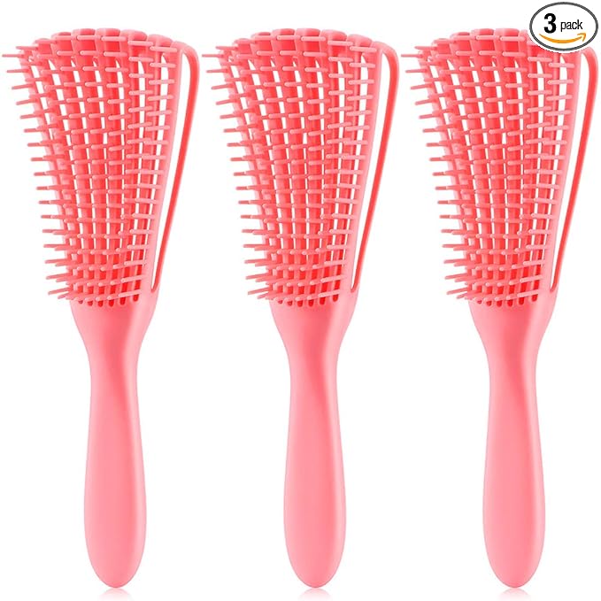 Detangling Brush for Afro American/African Hair Textured 3a to 4c, Kinky by Unknown