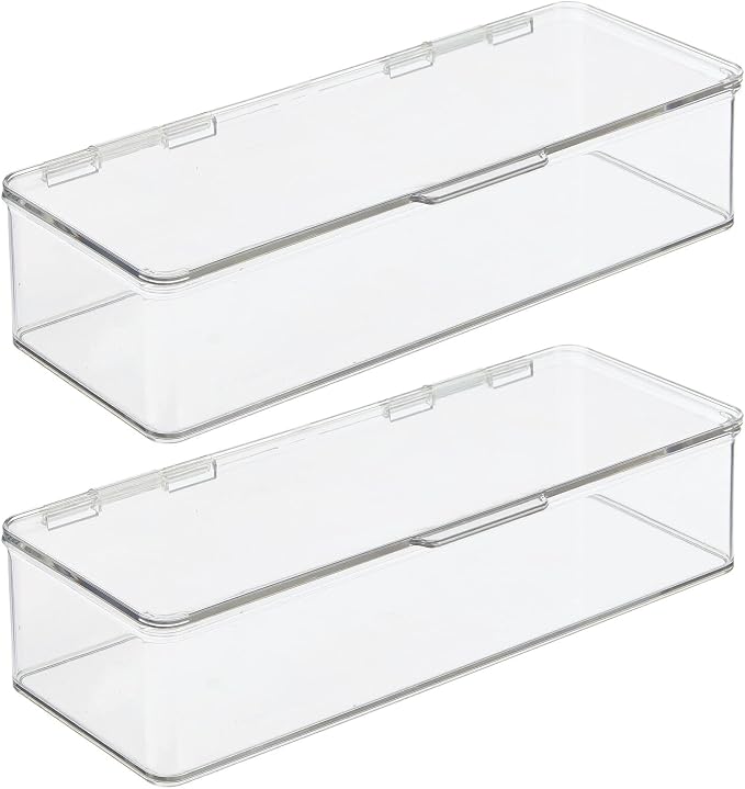 mDesign Makeup Storage Stackable Organizer Box - Image 9