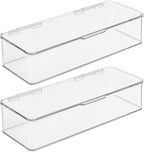 mDesign Makeup Storage Stackable Organizer Box - Image 9