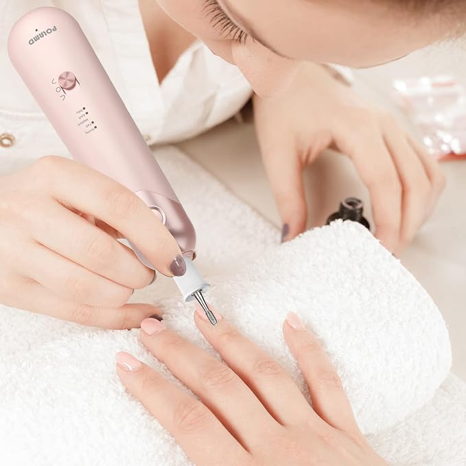 Professional Manicure Pedicure Kit, Electric Nail File Set, Cordless Electric - Image 6