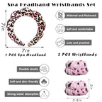Tetizo Spa Headbands for Washing Face Wristband Set Sponge Makeup Skincare - Image 2